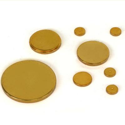 China Industrial Disc Magnet Gold Color NdFeB Permanent Magnet With Reasonable Price for sale