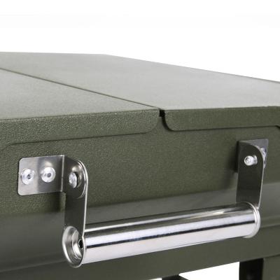 China Suitcase Stainless Steel Barbecue Outdoor Folding Portable Smokeless BBQ Grill for sale