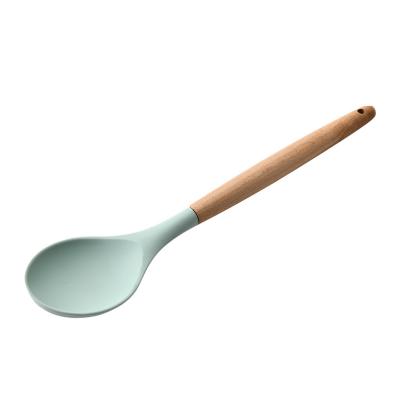 China Custom Wooden Spoons Dustproof Handle Non Stick Heat Resistant Wooden Baking High Quality High Quality Tools for sale