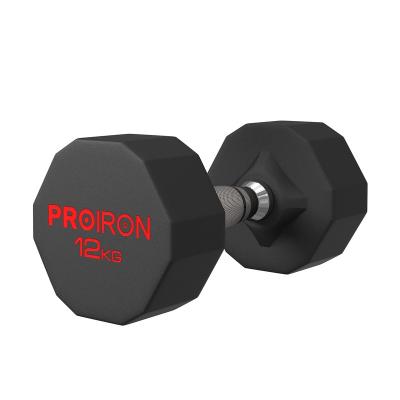 China PROIRON Dumbbell 12kg Dumbbell Weight Set Odorless Women Rubber Covered Men's Dumbbell Gym Fitness Home Workout Exercise for sale