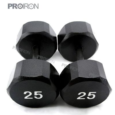 China Black Painting Gym Dumbbell Set / Home Power Weight Training Equipment for sale