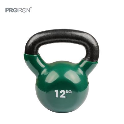 China Factory Wholesale Durable Fitness Equipment 12kg Neoprene Vinyl Kettlebell for sale