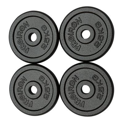 China PROIRON Eco-friendly Black Painted Weight Plates Set 2.5kg For 1