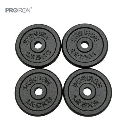 China High Quality Dumbbell And Barbell Weight Lfiting Wights Free Equipment Cast Iron Weight Plate Black Painted for sale