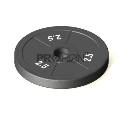 China PROIRON Standard 1 Inch Cast Iron Painting Dumbbell Weight Plates for sale