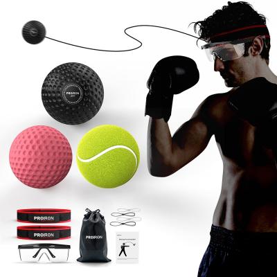 China PU Factory Sale Boxing Fight Training PU Speed ​​Punch Ball Foaming Elastic 3 Ball Set With Glass Gym Home Indoor Exercise for sale