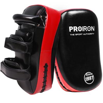 China Space Leather; EVA Wholesale Curved Custom Logo Leather Training Strike Pads Punch Gloves Boxing Bags For Focusing Targets for sale