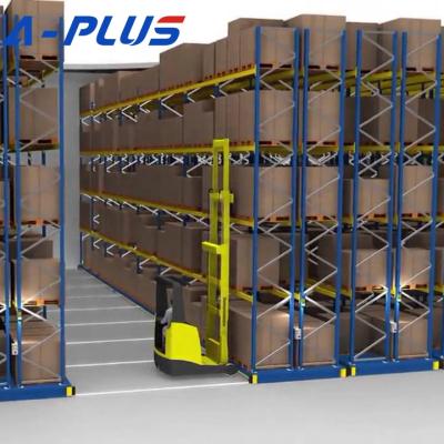 China Corrosion Protection Warehouse Storage Racks Space Saving Mobile Shelves Electrical Systems Pallet Racking for sale