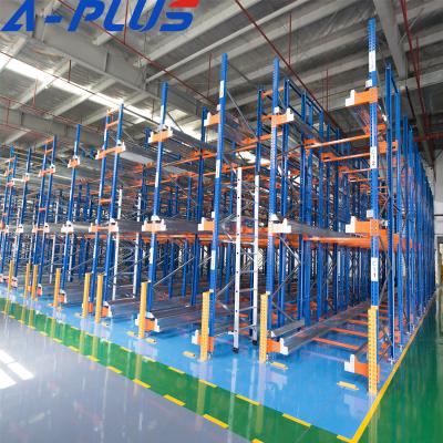 China Suitable for Outdoor LIFO Storage Rack Warehouse Shelving Heavy Radio Shuttle Racking System for sale