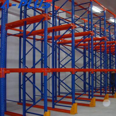 China Suitable for drive-in out adjustable and through heavy duty warehouse shelves metal shelving rack for sale