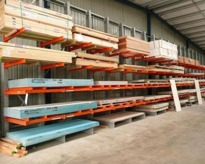 China Corrosion Protection Warehouse Plywood Hardwares Storage Rack Cantilever Steel Metal Arm Support Rack for sale