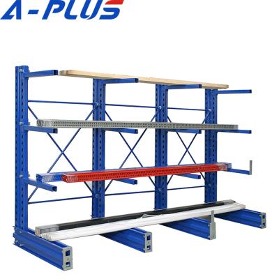 China Suitable for the latest designs out store cantilever racking storage rack shelving rack painting metal for sale