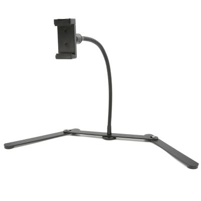 China Adjustable Gooseneck H Stand Cell Phone Desktop Stand Holder with Flexible Long Arms and Mini Ball Head for Live Stream for sale