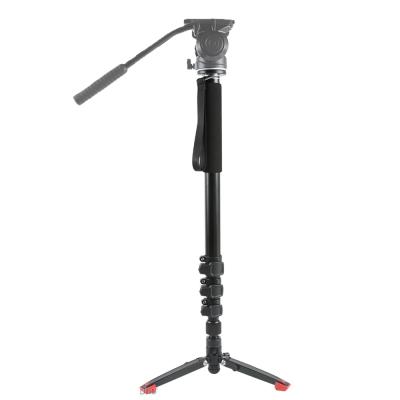 China Professional Video Camera Aluminum Alloy Tripod and Monopod Lightweight Portable Camera with Stand for Photography for sale