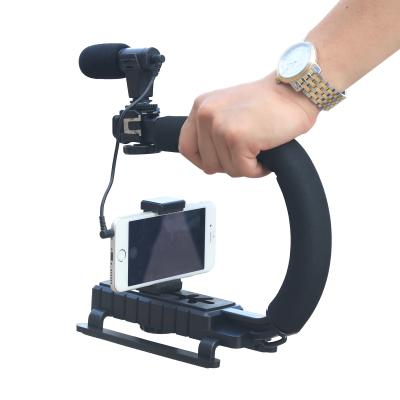 China SHIHONG Professional Mobile Phone Accessories Video Action Grip Video Grip With Hot-shoe Mount Camera Shooting Support for sale