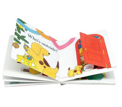 China Eco-friendly Hardcover Cartoon Printing Board Book Printing Elevator And Flap Board Book Printing for sale