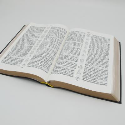 China Custom Eco-friendly Leather Cover PU Book Printing Religious Bible Printing With Box for sale