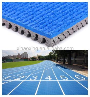 China Glue Water Is Necessary IAAF Certified Prefabricated Rubber Sports Track , Running Track Incheon Aisa 2014 Sport Game Supplier for sale