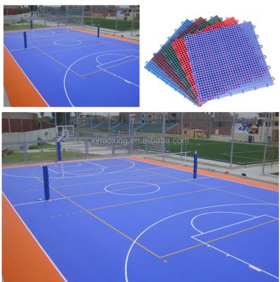 China Outdoor Sports Court Basketball Court Sports Floor Modular Type for sale