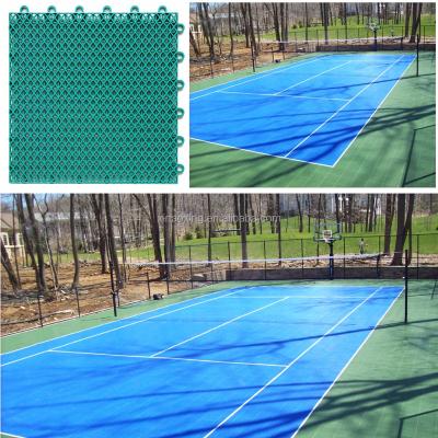 China Environmental Friendly High Quality Outdoor Tennis Court Flooring Tennis Sports Court Flooring for sale