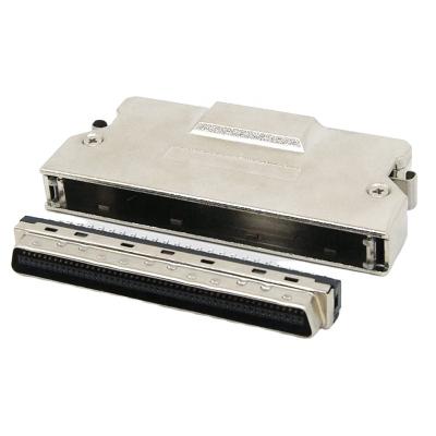 China Computer MDR SCSI 100 Pin Male Connector HPCN scsi 100Pin Male With Metal Latch Type SCSI Cover 100 Pin Connector for sale