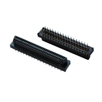 China Computer SCSI 68 Pin Female Connector SCSI-II 68Pin Connector Vertical And Plastic DIP Type for sale