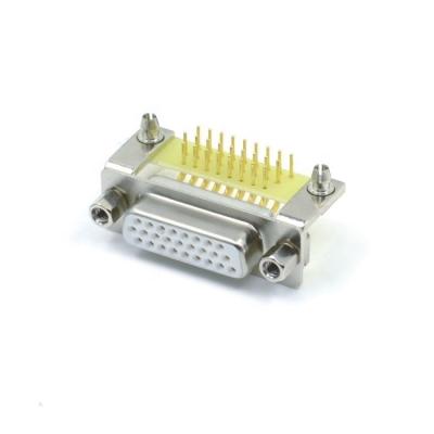 China Computer D-SUB 26 Pin Female Connector HDB 26pin DIP Type R/A For PCB for sale