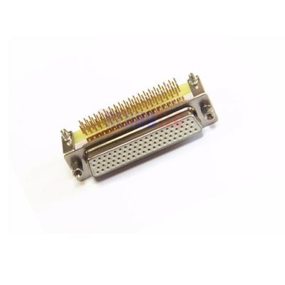 China Computer HDB D-SUB 78 Pin Female Connector DIP Type R/A For PCB for sale