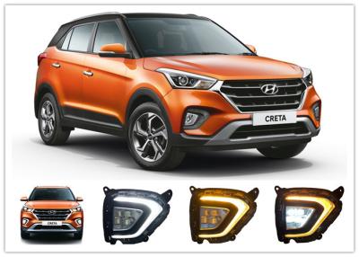 China Hyundai Creta 2018 2019 LED Fog Lamps , Daytime Running Lights with Yellow Turn Signal for sale