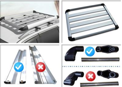 China Universal Auto Roof Racks , Aluminium Alloy Roof Luggage Carrier With Two Handles Factories for sale