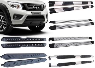 China Black And Silver Vehicle Running Boards For 2015 2018 Nissan Navara Pick Up Factories for sale