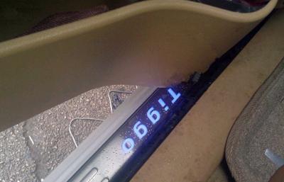 China Outer LED Door Sill Plates , Chery Tiggo 2012 Side Door Pedal International trade for sale