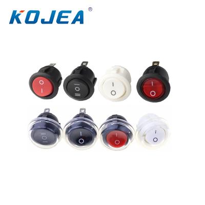 China SPST /SPDT /DPST /DPDT KCD1 waterproof on contact point copper pin silver red led 110v 220v 24v rocker switch for sale