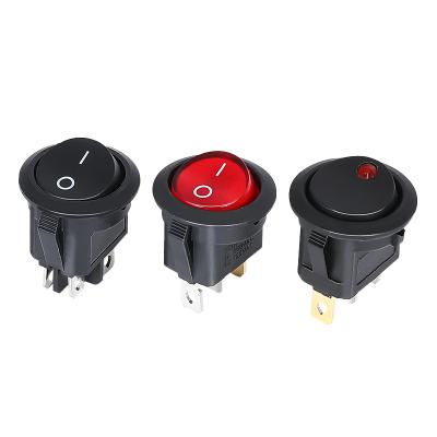 China On Electrical Appliances Wenzhou Manufacturers Round / Top Illuminated On On Rocker Switch for sale