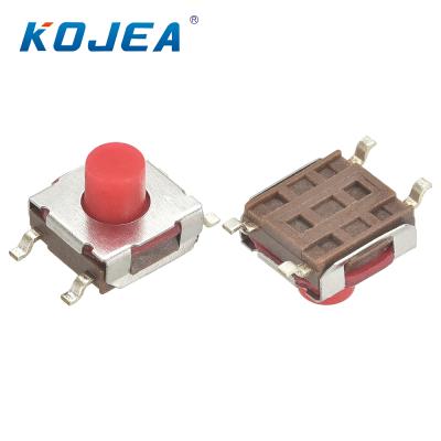 China 1NO Kejian TVEM11 6.2X6.2 Momentary Tact Switches Silicone Button for sale