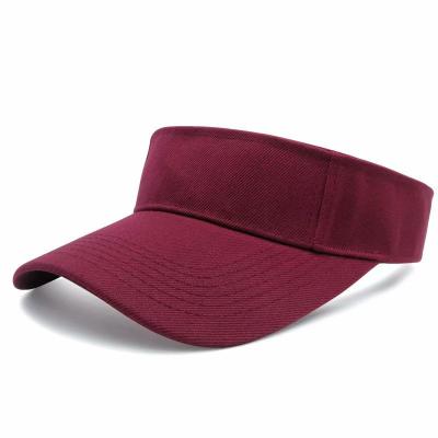 China Solid Color Wholesale Custom Hat Sun Visor Character Logo Hat Visor Outdoor Sports Empty Top Single Sun Visor Hat for sale