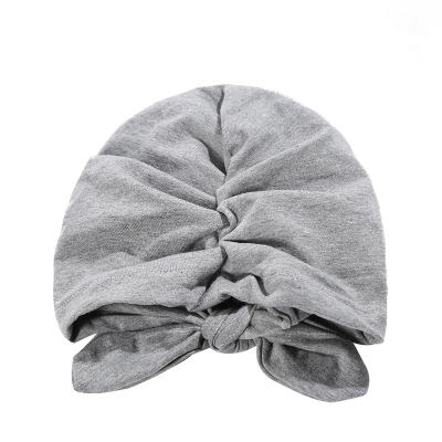 China All-match china fashion custom made bow-knot knit hat for baby bunny ears kids hats for sale