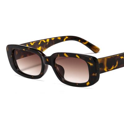 China Fashion sunglasses 2021 summer sunglasses sport sunglasses rectangle vintage sunglasses fashion square leopard retro for sale