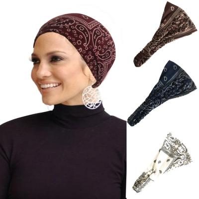 China Wholesale custom fashionable knitted muslim headband vintage knitted hat hat children yoga headband for sale