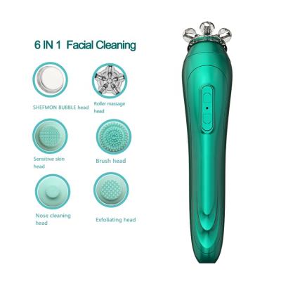 China Skin Revitalizer 7 in 1 Personal Use Facial Oxygen CO2 Iprettygeneo Brush Beauty Cleansing Machine for sale