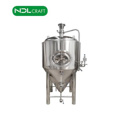 China Hotels Beer Cooling Fermenter 500l Jacket Beer Fermentation Tank Stainless Steel for sale