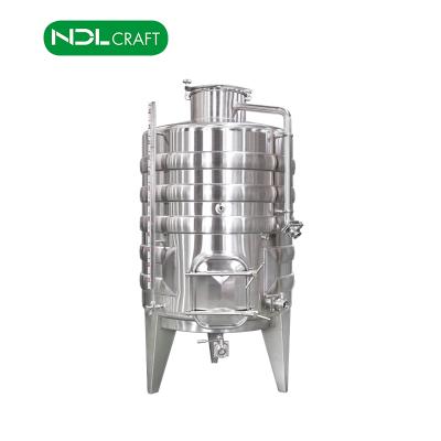 China Hawthorn Etc Automatic Wine Fermentation Tank 304 1000L Stainless Steel Grape Winery CIP System blueberry apple grape for sale