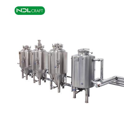 China Hotels 15 50 100 150 500 Gallon Beer Fermenter Stainless Conical Fermentation Tank for sale