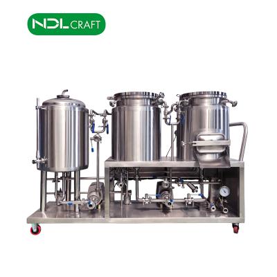 China Mini home brewery home equipment brewery beer breweing equipment 60L 100L 200L per batch for sale