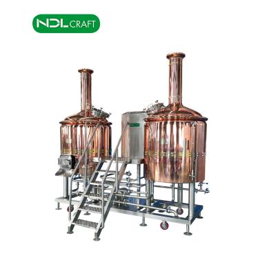 China Brewpub/bar/restaurant/hotel 500l copper brewhouse equipment beer fermenting plant turnkey for bar brew beer brewing equipment for sale