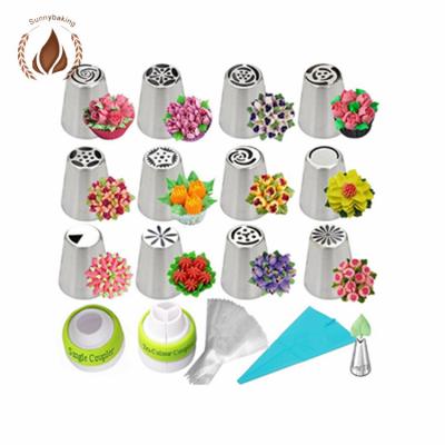 China Viable Hot Selling Tools Baking Cake Decorating Set Russian Piping Tips for sale