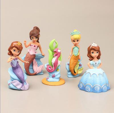 China 2021 Stocked CIA Mermaid Unicorn Resin Opens Cake Topper Mermaid Balloon Rainbow Cake Decorating Toys For Cake Decorating for sale