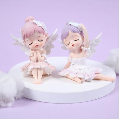 China NEW Europe and America cake topper high end dancing girl resin pops ballerina decoration ornaments cake topper for cake decorating for sale