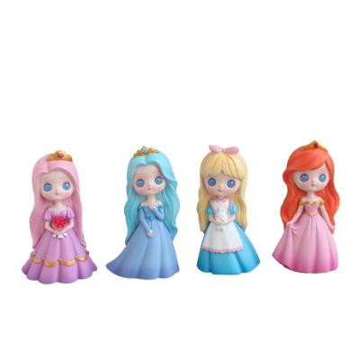 China NEW Europe and America CIA style boutique cake decoration princess resin toy open cute girl gifts doll ornaments cake topper for party decoration cake for sale