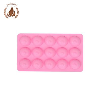 China Creative viable funny breast cake silicone chest interest silicone popsicle mold for popcake decoration for sale